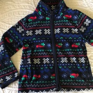 Boys Holiday Zip-Up Fleece